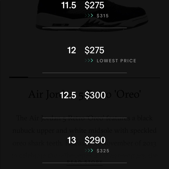 Jordan 5 Retro Oreo - Picture 2 of 2